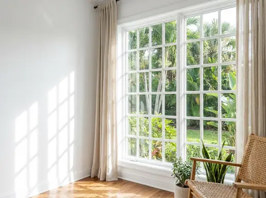 Example of a French glass window