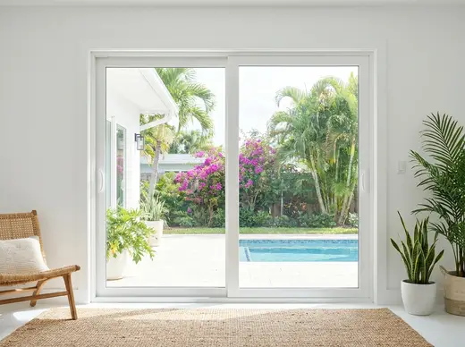 Example of sliding glass door panels